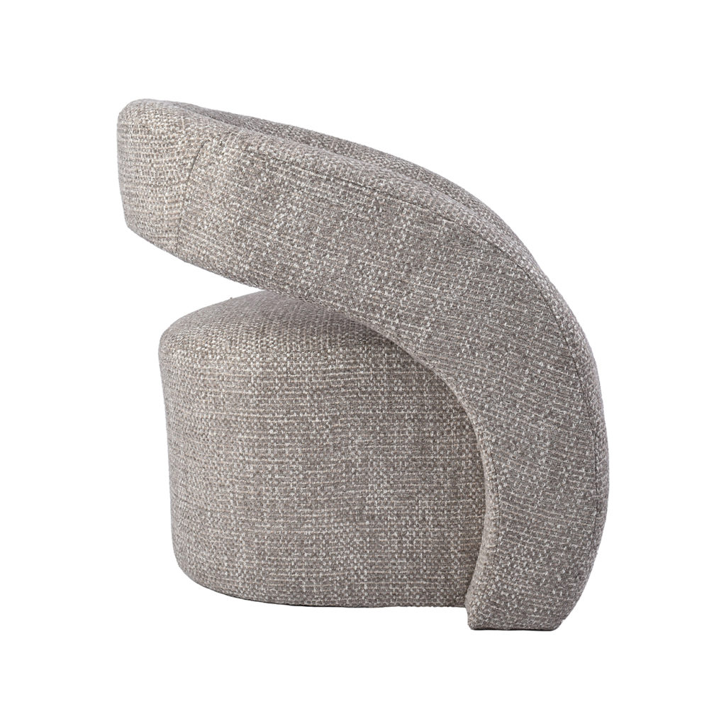 LABEL51 Fauteuil Antibes - Taupe - Geweven - Afbeelding 4