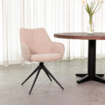 LABEL51 Eetkamerstoel Sawa - Naturel - Boucle