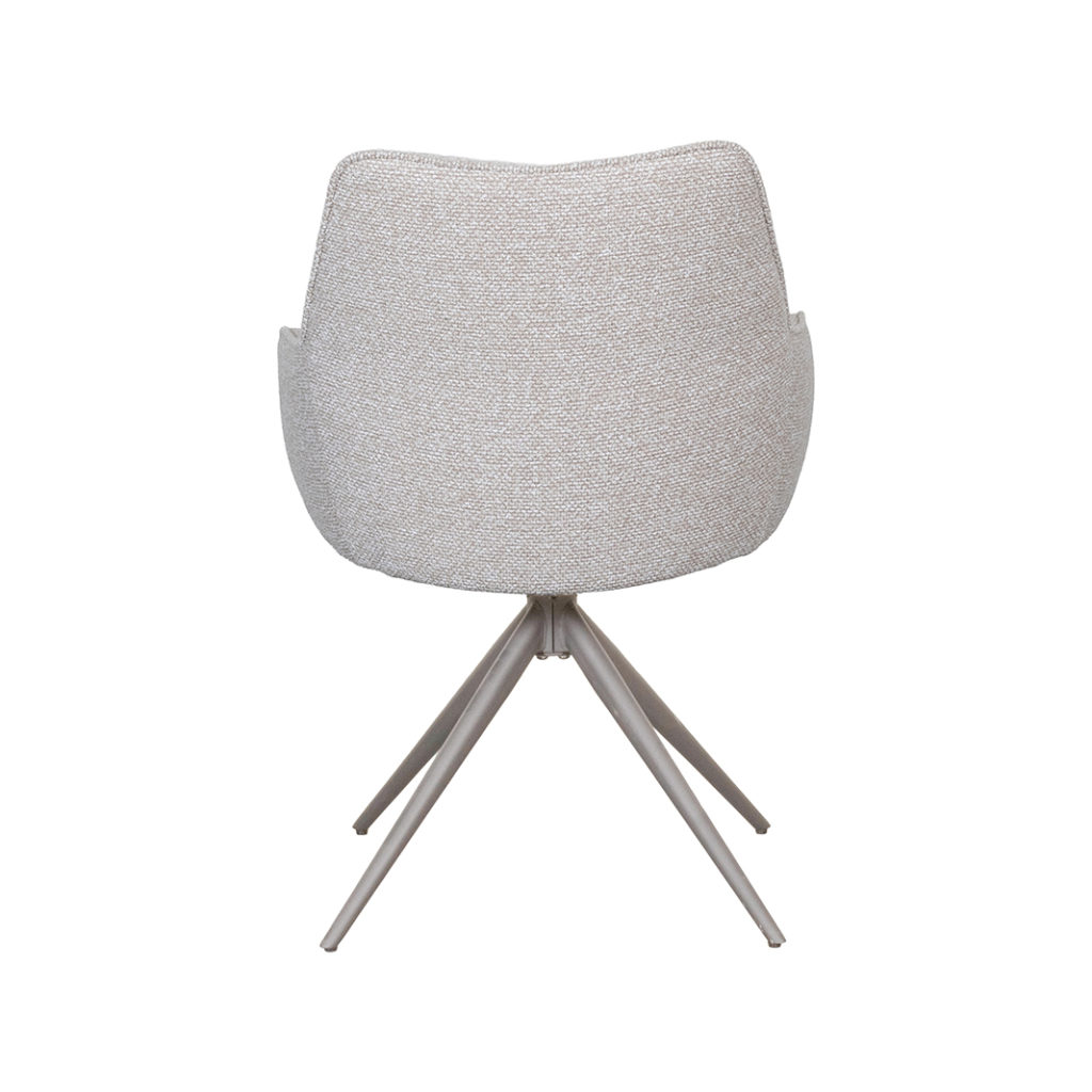 LABEL51 Eetkamerstoel Sawa - Naturel - Boucle - Afbeelding 5