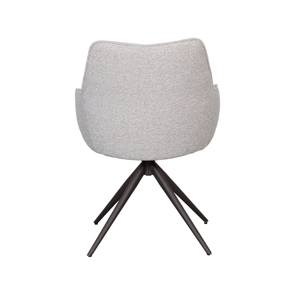 LABEL51 Eetkamerstoel Sawa - Naturel - Boucle - Afbeelding 5