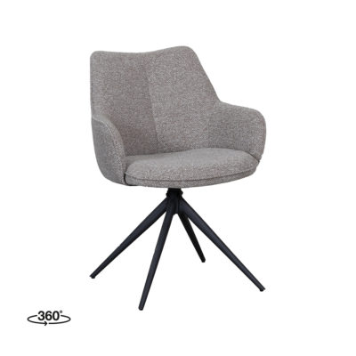 LABEL51 Eetkamerstoel Sawa - Mushroom - Boucle