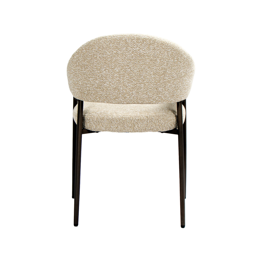 LABEL51 Eetkamerstoel Sora - Naturel - Boucle - Afbeelding 5