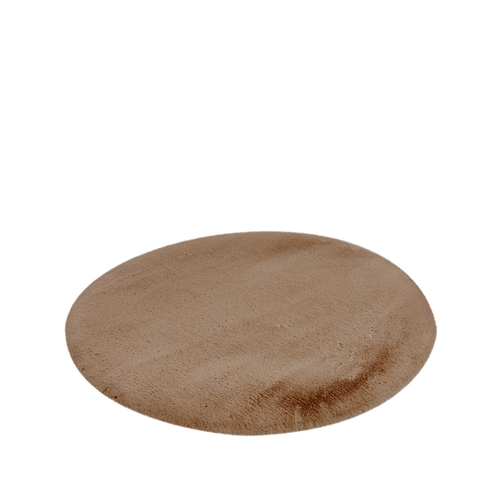 LABEL51 Vloerkleden Indy - Chocolate - Polyester - 200x200 cm - Rond - Afbeelding 2