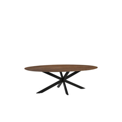 LABEL51 Eetkamertafel James - Nature Smooth - Mangohout - 160 cm - Ovaal