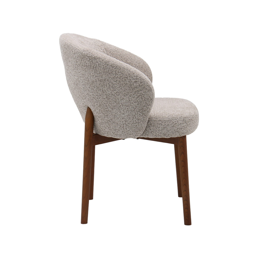LABEL51 Eetkamerstoel Sakiko - Beige - Geweven - Afbeelding 4