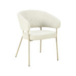 LABEL51 Eetkamerstoel Takumi - Naturel - Geweven - Beige Metale Frame