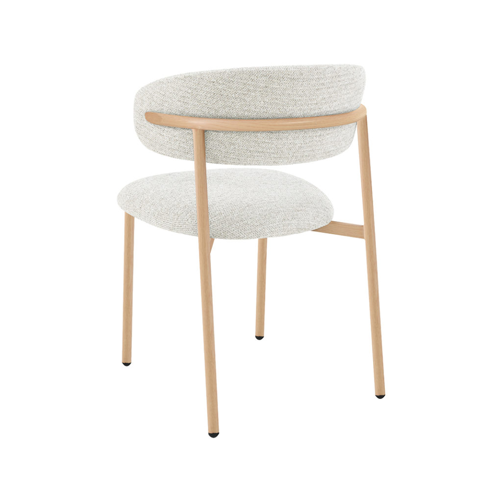 LABEL51 Eetkamerstoel Kaito - Naturel - Geweven - Naturel Houten Frame - Afbeelding 4