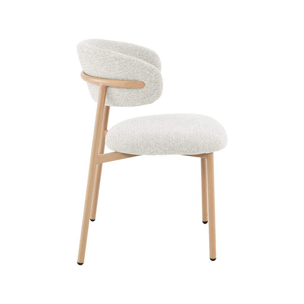 LABEL51 Eetkamerstoel Kaito - Naturel - Geweven - Naturel Houten Frame - Afbeelding 5