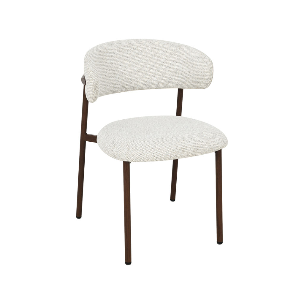 LABEL51 Eetkamerstoel Kaito - Naturel - Geweven - Walnoot Houten Frame - Afbeelding 2