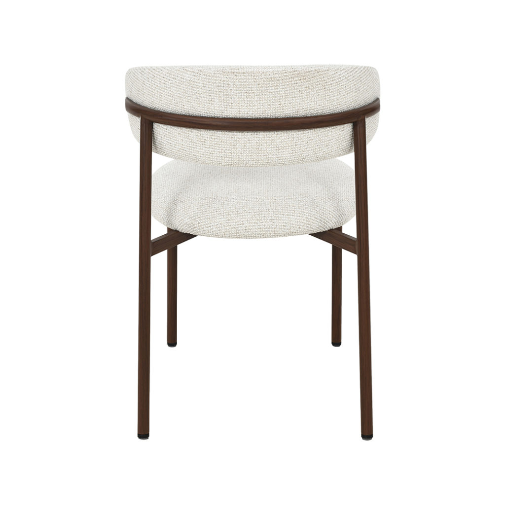 LABEL51 Eetkamerstoel Kaito - Naturel - Geweven - Walnoot Houten Frame - Afbeelding 6