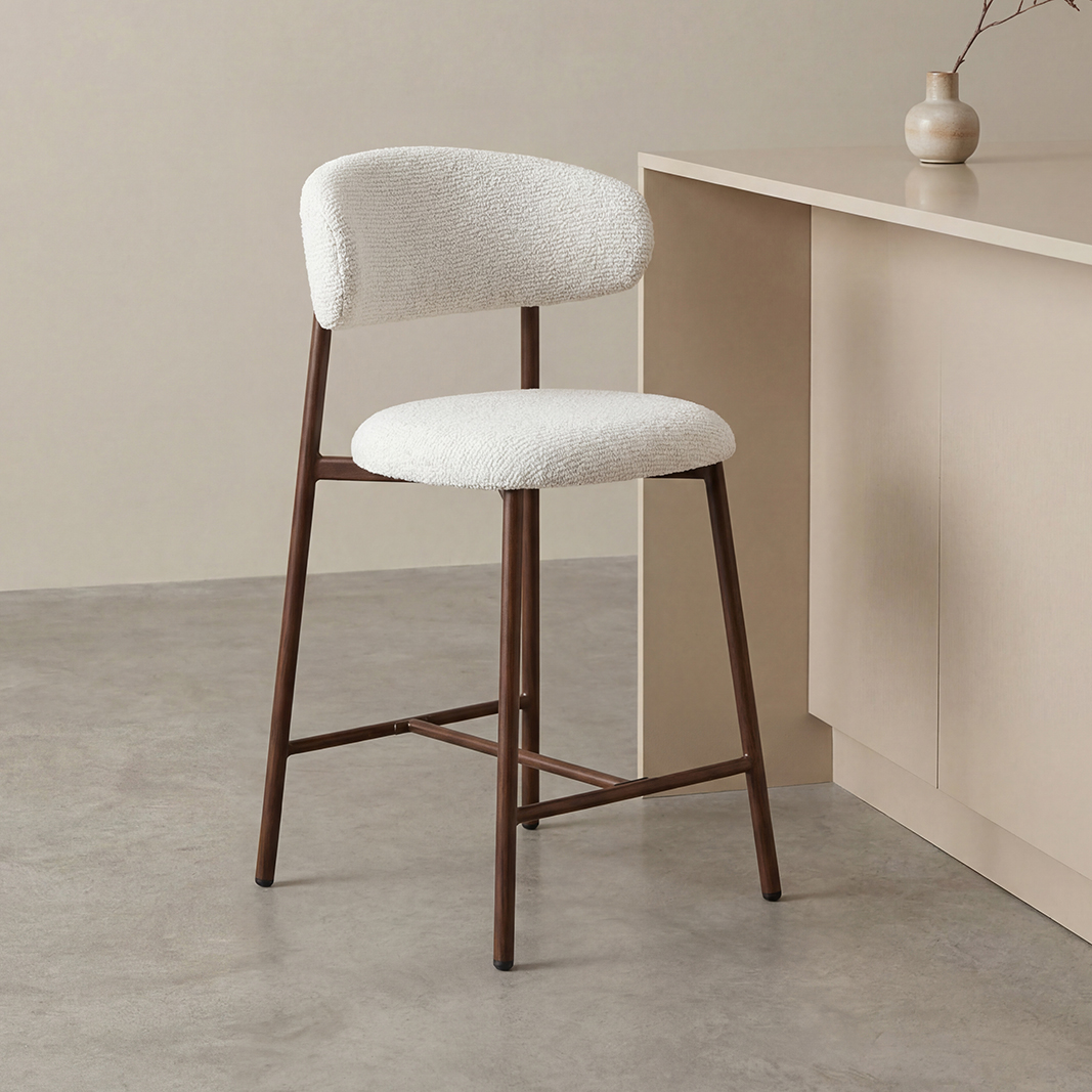 Het Steigerhouthuis LABEL51 Barkruk Kaito - Naturel - Prestige - Laag
