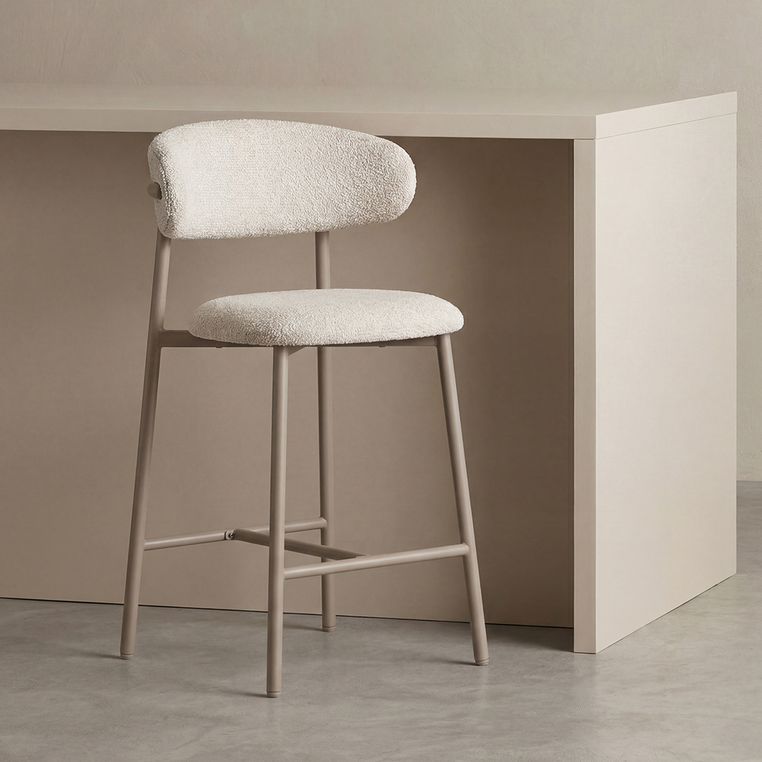 Het Steigerhouthuis LABEL51 Barkruk Kaito - Naturel - Prestige - Laag