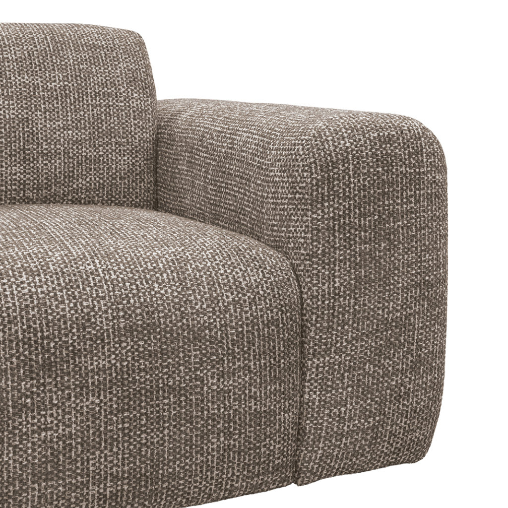LABEL51 Hoekbank Verona - Taupe - Geweven - Links Voorstaand - Afbeelding 4