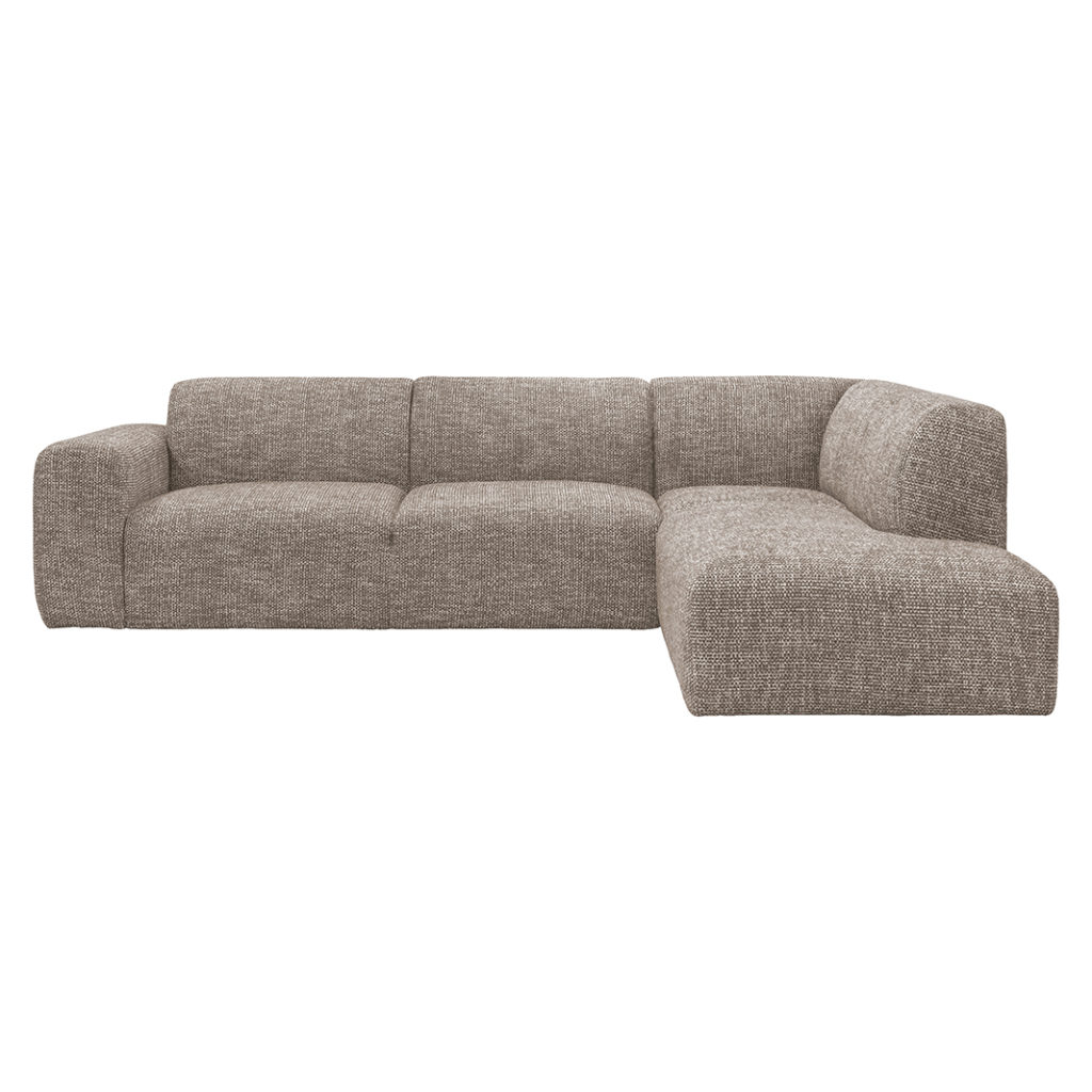 LABEL51 Hoekbank Verona - Taupe - Geweven - Rechts Voorstaand - Afbeelding 2