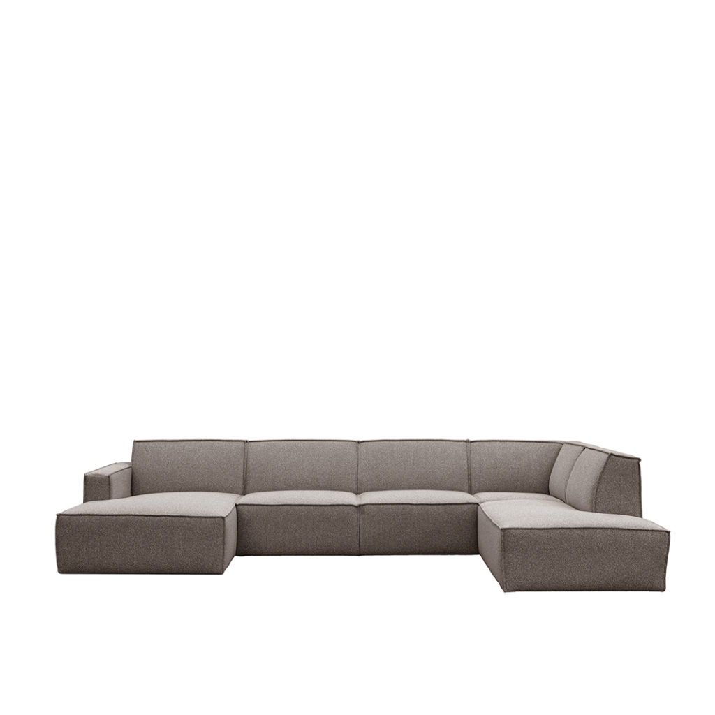 LABEL51 Bank Kay - Mushroom - Boucle - Rechts Voorstaand