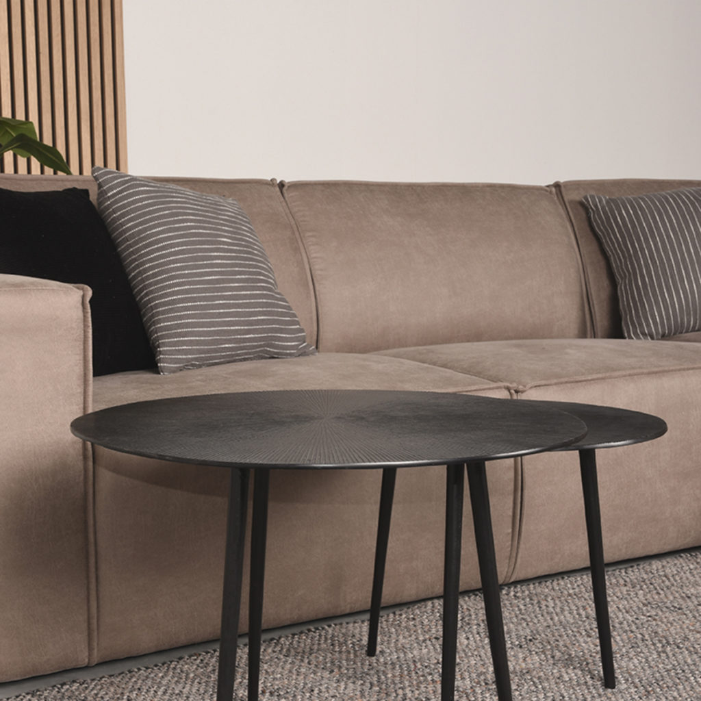 LABEL51 Hoekbank Kay - Taupe Micro Suede - Kunstleder - Hoekbank Rechts - Afbeelding 4