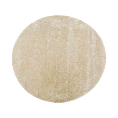 LABEL51 Vloerkleden Mila - Zand - Synthetisch - 200x200 cm - Rond