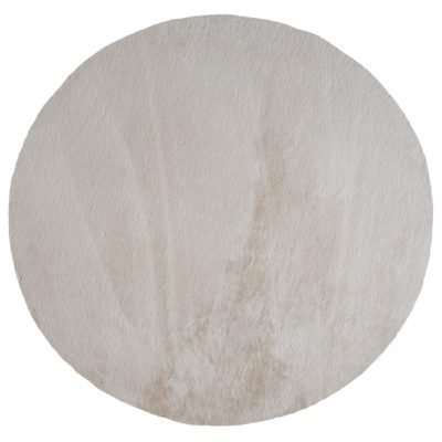 Vloerkleed Velluto Beige - Rond ø230 cm