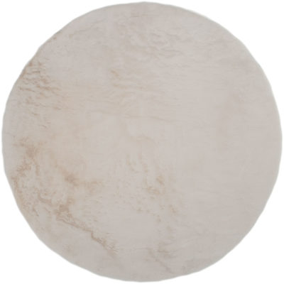 Vloerkleed Morbido Beige - Rond ø230 cm