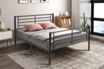 Bed 'Sammy' 140x200 Metaal Donkergrijs