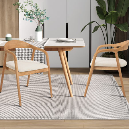 NIEUW - Stoel 'Claire' Essenhout Naturel Stof Ote Milan 103 Beige