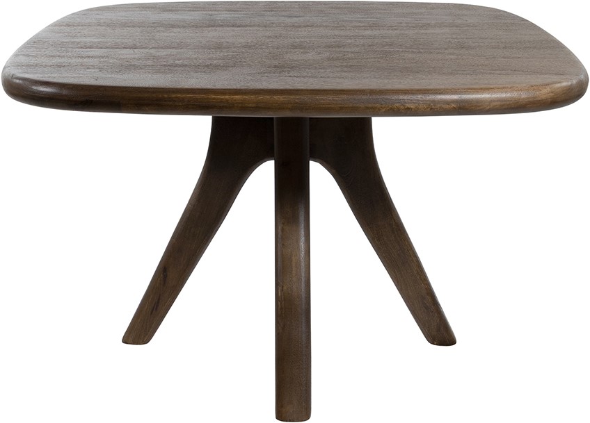 Eetkamertafel stuivervorm 120, mango espressobruin - Afbeelding 3