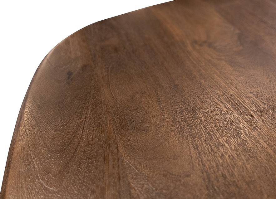 Eetkamertafel stuiver vorm 150, Mango Espresso Bruin - Afbeelding 4