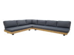 Los Angeles hoek-loungeset - staal, gepoedercoat, antraciet