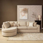 MySofa Alma hoekbank beige, divan links + 2,5-zits