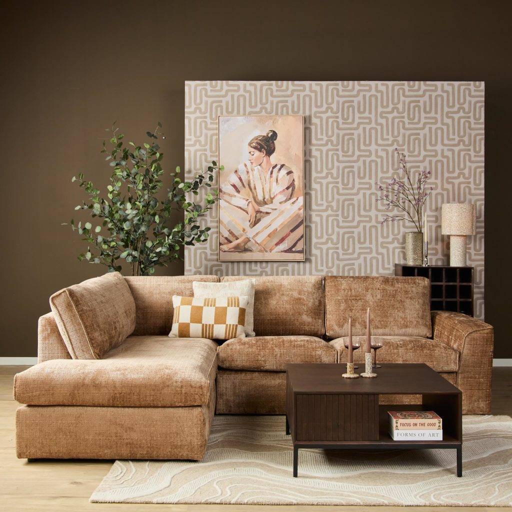 MySofa Teddy Hoekbank Kaneel Divaan Links + 2,5-zits - Afbeelding 7
