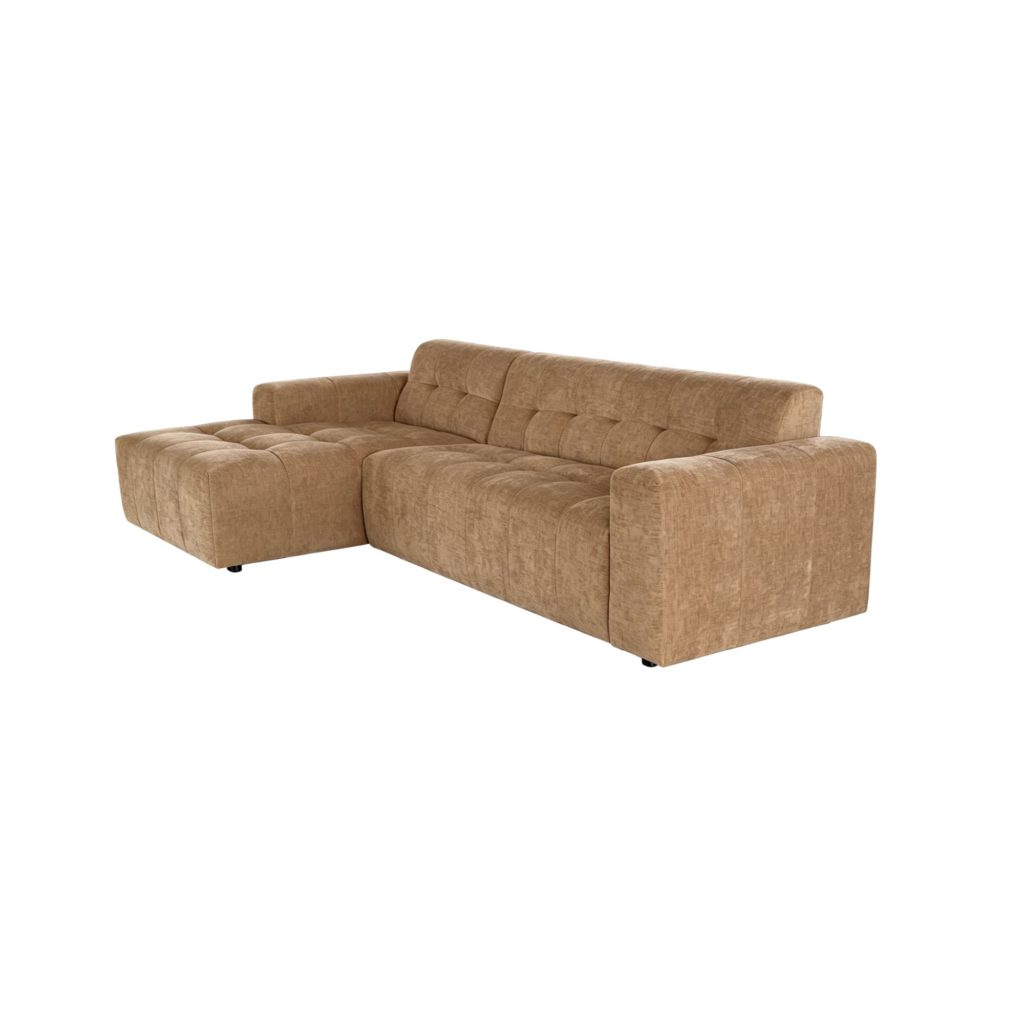 MySofa Ruby hoekbank Camel Lounge L + 2,5-zits arm rechts - Afbeelding 3
