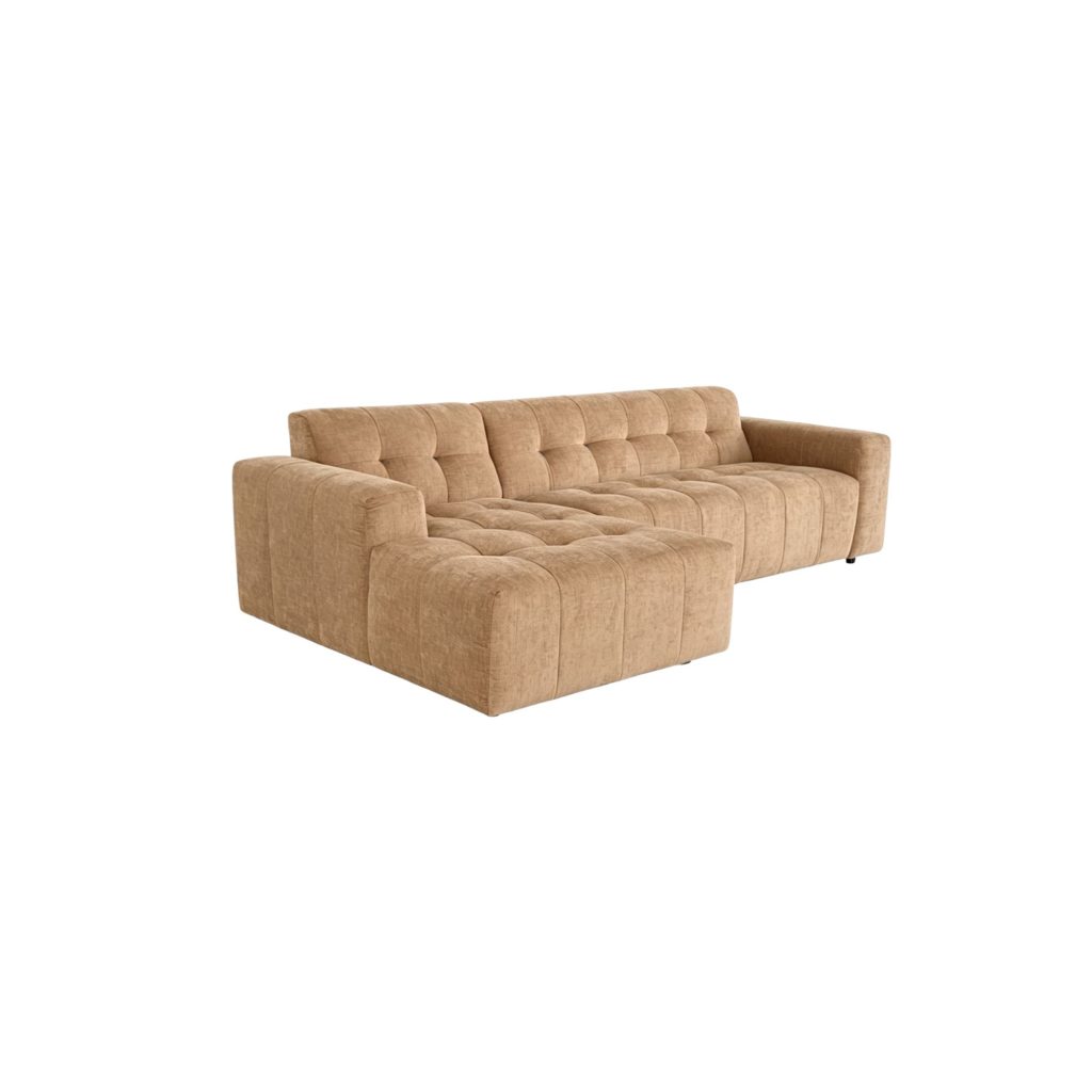 MySofa Ruby hoekbank Camel Lounge L + 2,5-zits arm rechts - Afbeelding 4