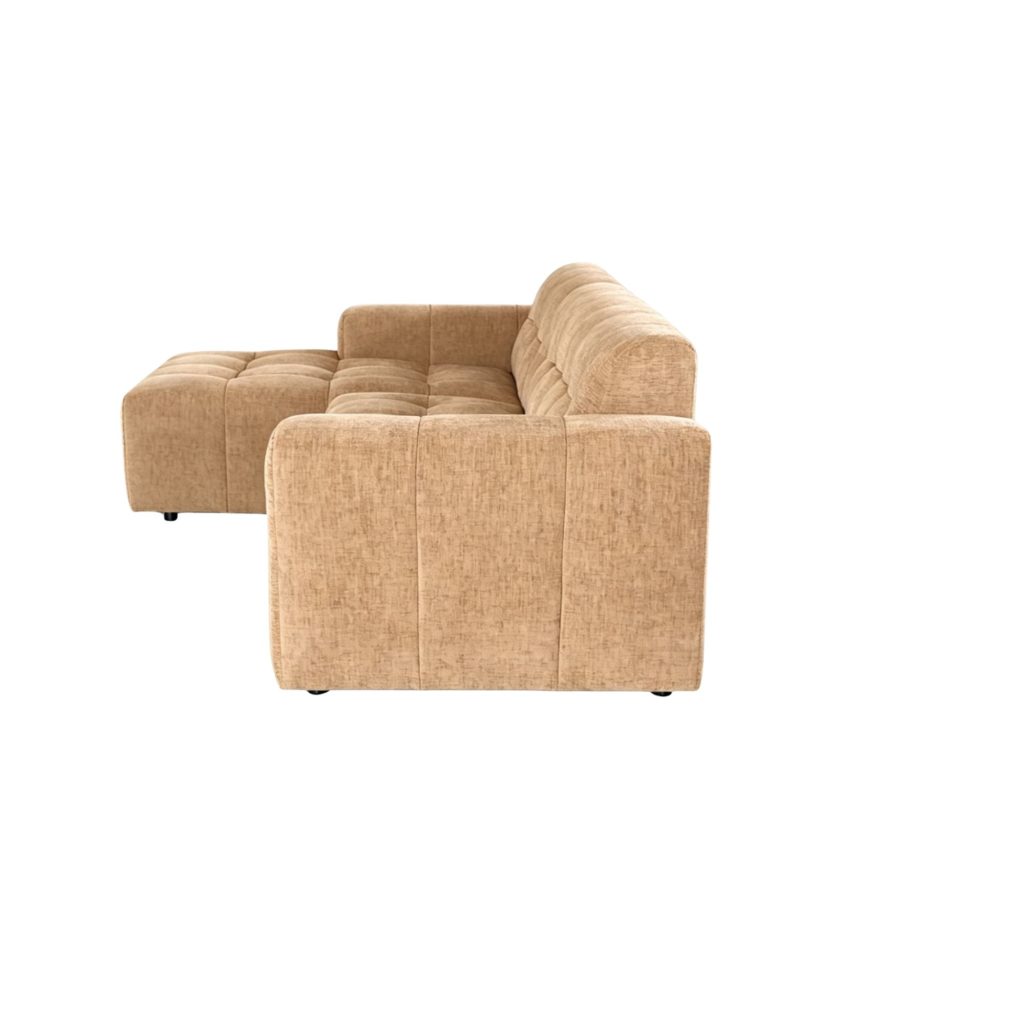 MySofa Ruby hoekbank Camel Lounge L + 2,5-zits arm rechts - Afbeelding 6
