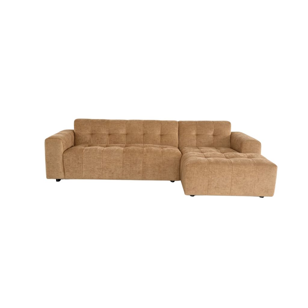 MySofa Ruby Hoekbank Camel 2,5 zits AL + Lounge rechts - Afbeelding 2