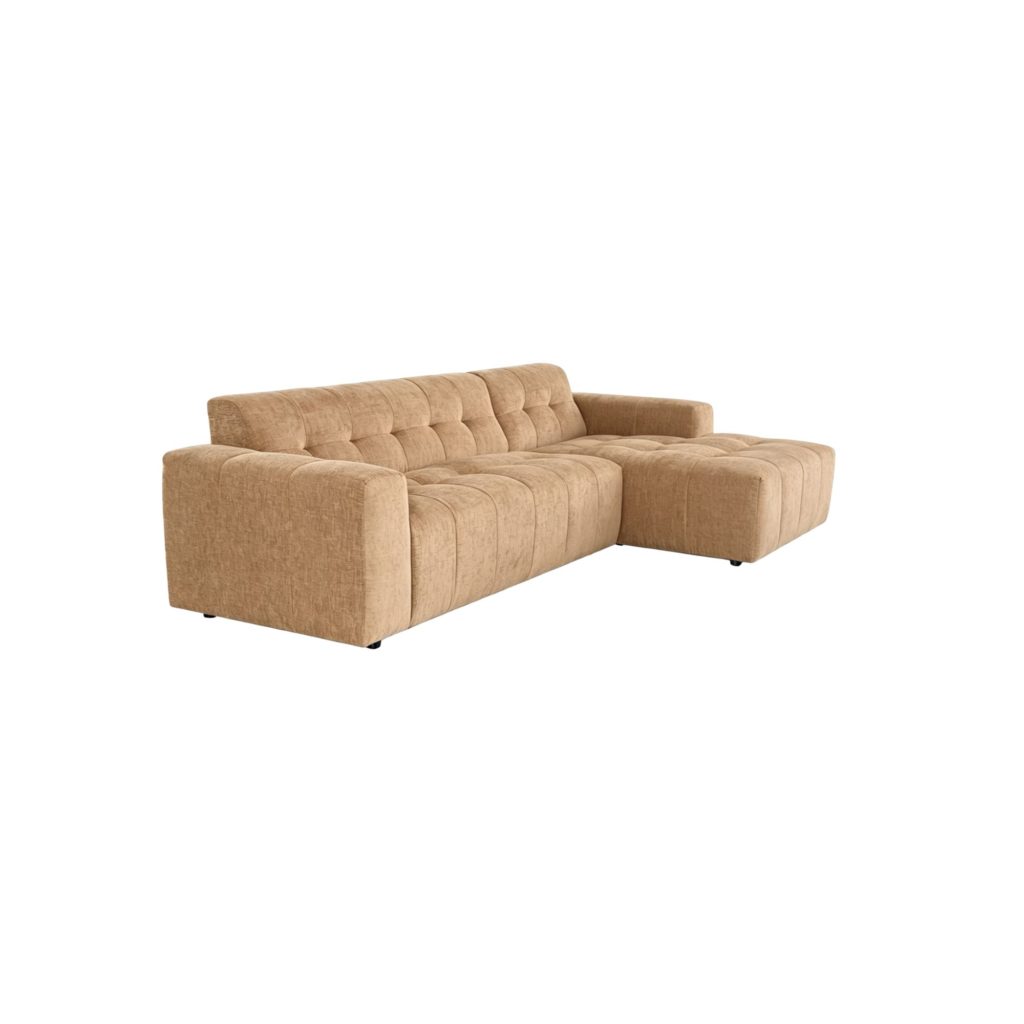 MySofa Ruby Hoekbank Camel 2,5 zits AL + Lounge rechts - Afbeelding 3