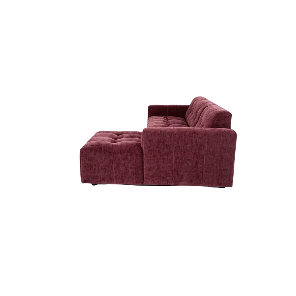 MySofa Ruby Hoekbank Paars 2,5-zits AL + Lounge rechts - Afbeelding 6