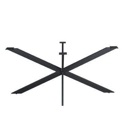 Matrixpoot Zwart Ovaal/Rechthoek 160 cm Koker 2,5x7,5 cm