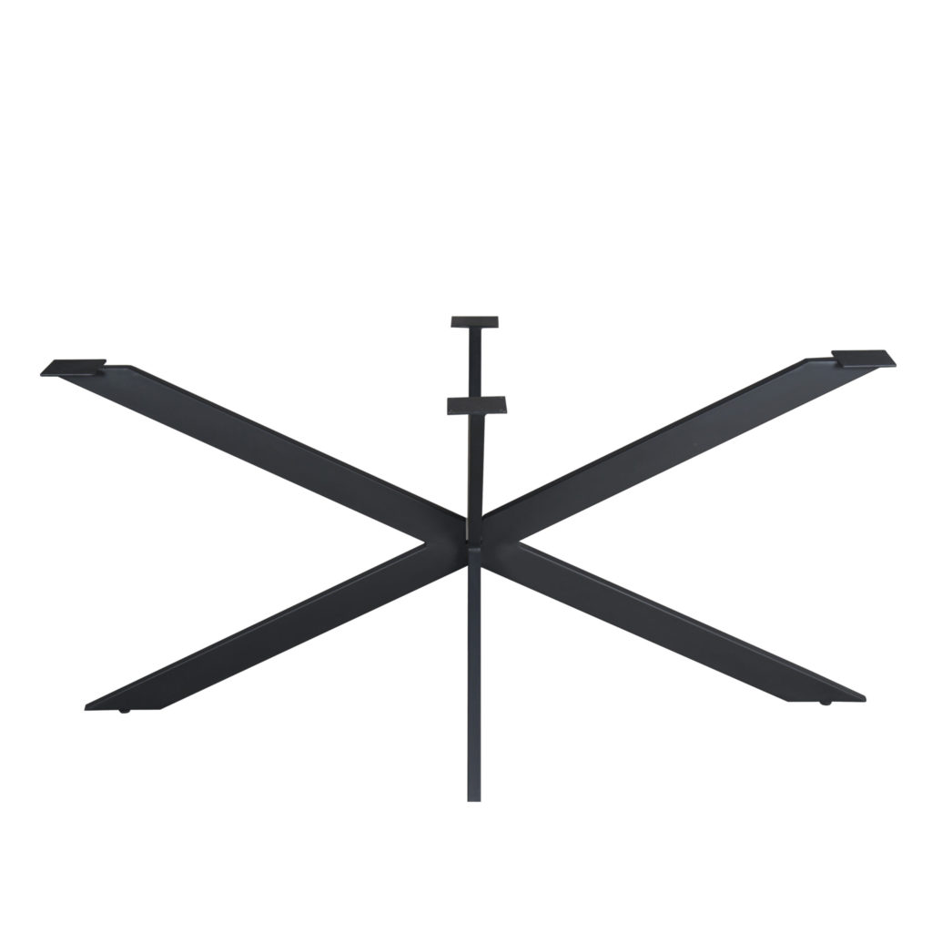 Matrixpoot Zwart Ovaal/Rechthoek 160 cm Koker 2,5x7,5 cm - Afbeelding 2