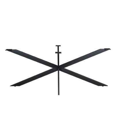 Matrixpoot Zwart Ovaal/Rechthoek 190 cm Koker 2,5x7,5 cm