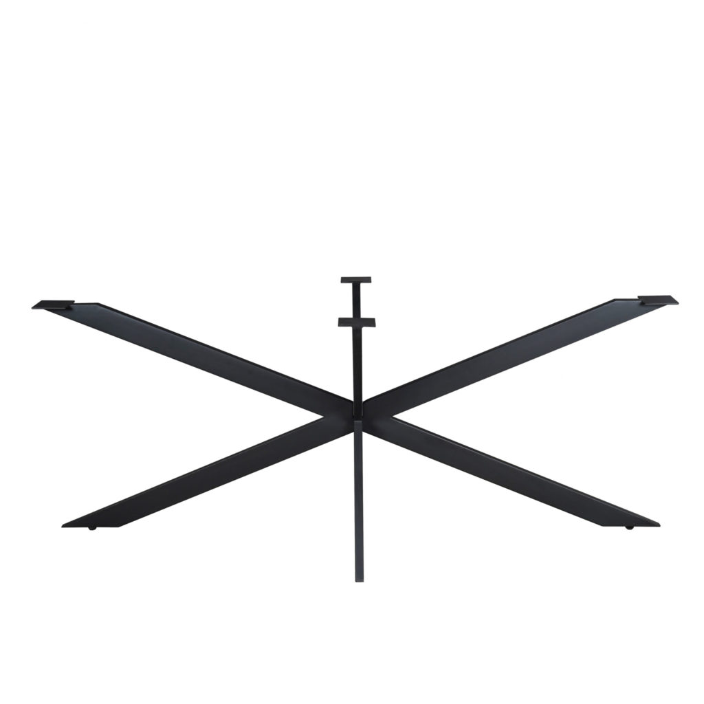 Matrixpoot Zwart Ovaal/Rechthoek 190 cm Koker 2,5x7,5 cm - Afbeelding 2