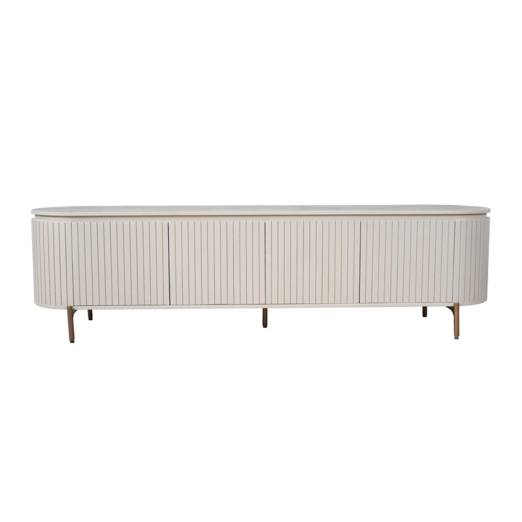 Tv-meubel Solana zand mangohout 210 cm