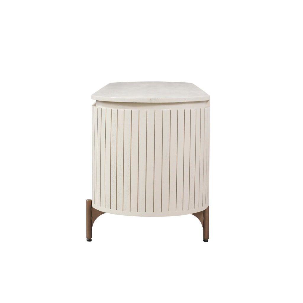 Tv-meubel Solana zand mangohout 210 cm - Afbeelding 5