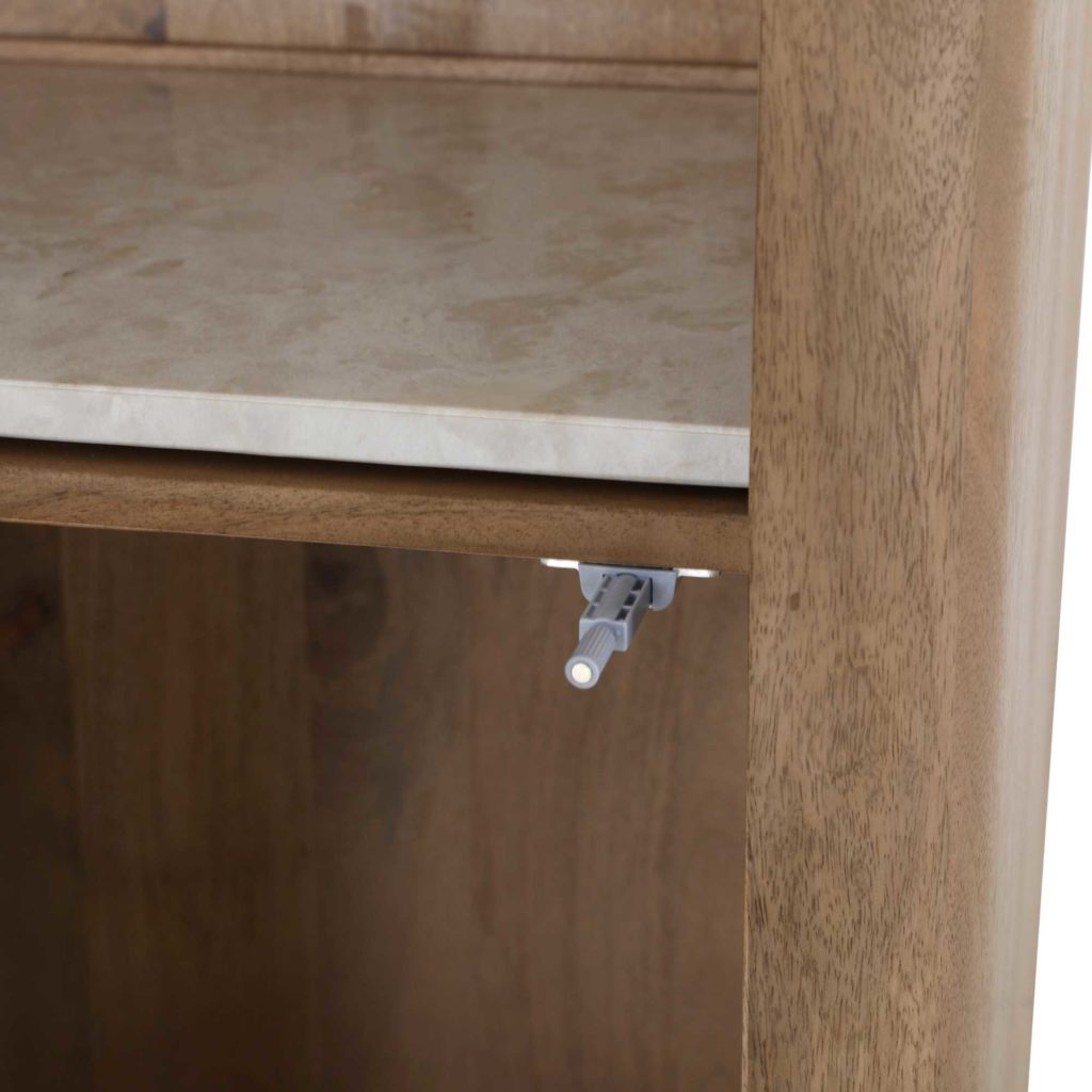 Boekenkast Dallas Naturel Mangohout 55 cm - Afbeelding 4