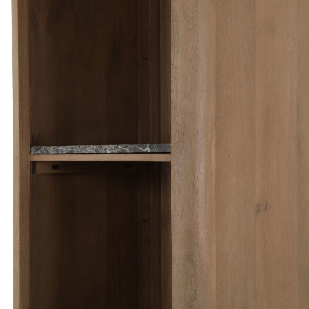 Boekenkast Dallas Naturel Mangohout 55 cm - Afbeelding 6