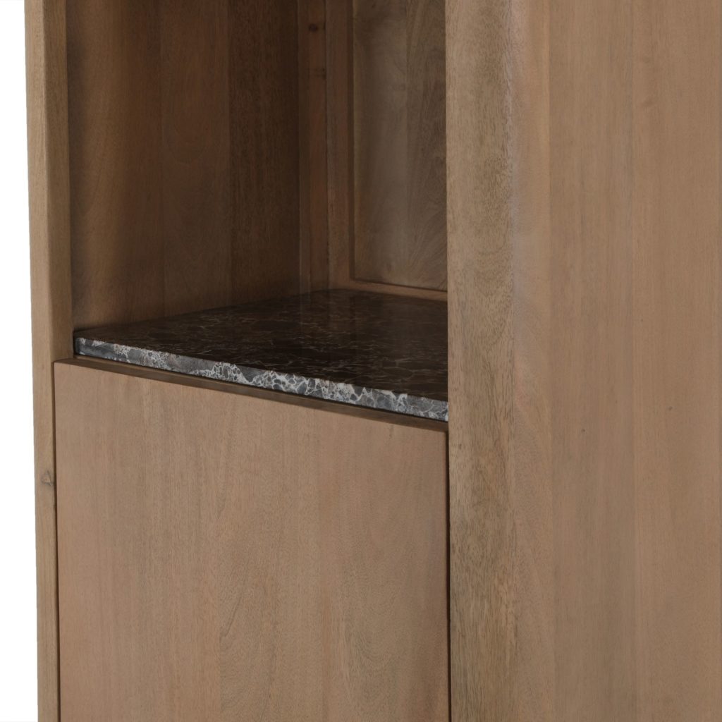 Boekenkast Dallas Naturel Mangohout 55 cm - Afbeelding 8