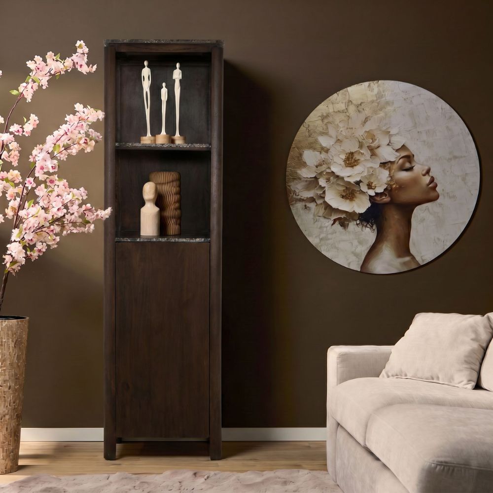 Boekenkast Dallas bruin mangohout 55 cm - Afbeelding 11