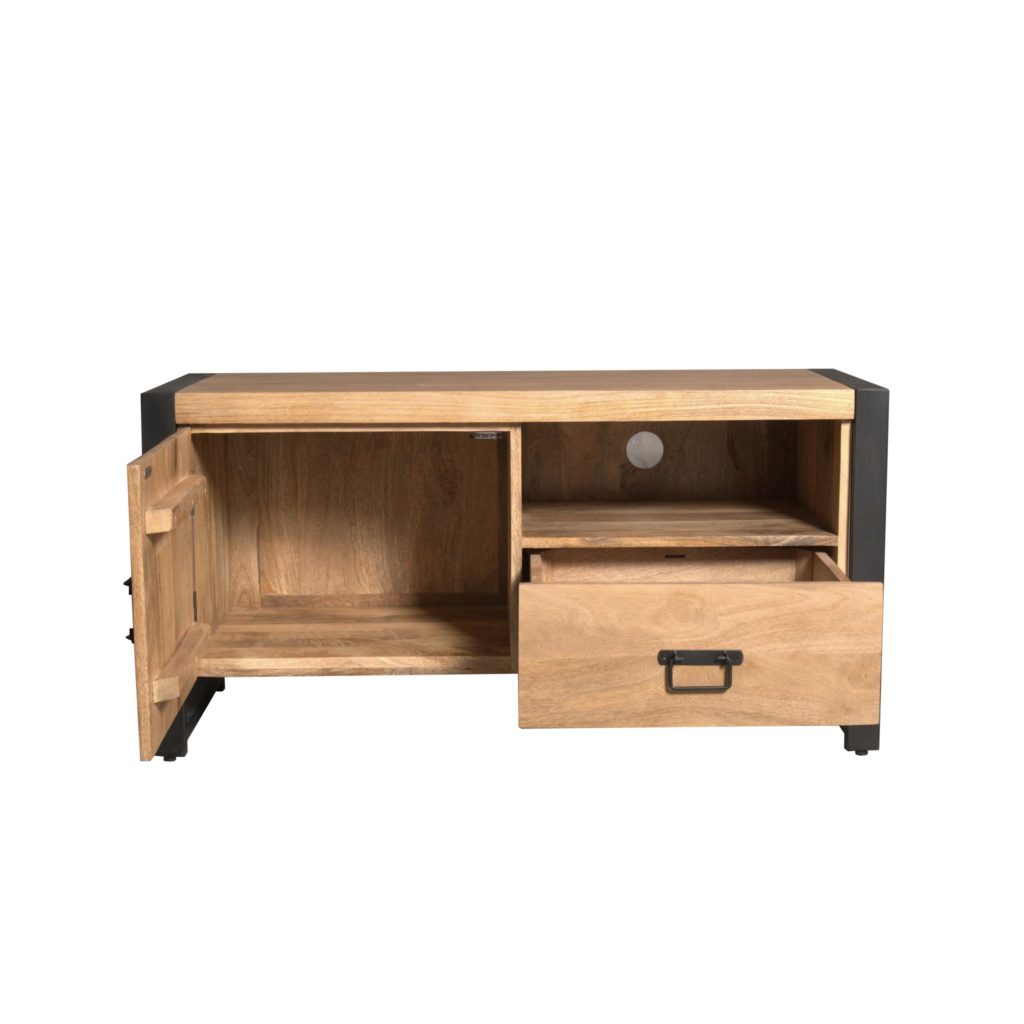 Tv-meubel Britt | 110 cm | met deur en open vak - Afbeelding 4