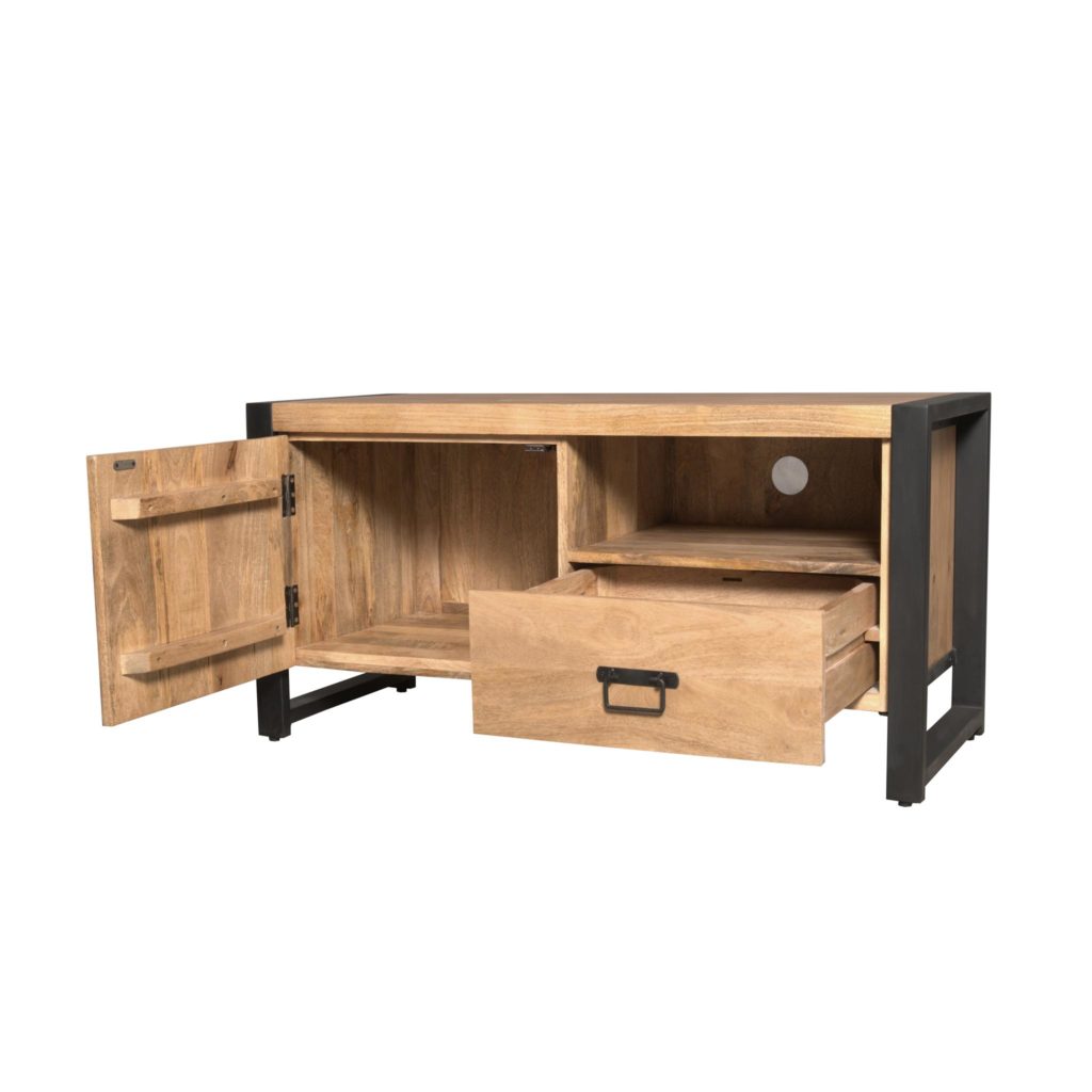 Tv-meubel Britt | 110 cm | met deur en open vak - Afbeelding 5