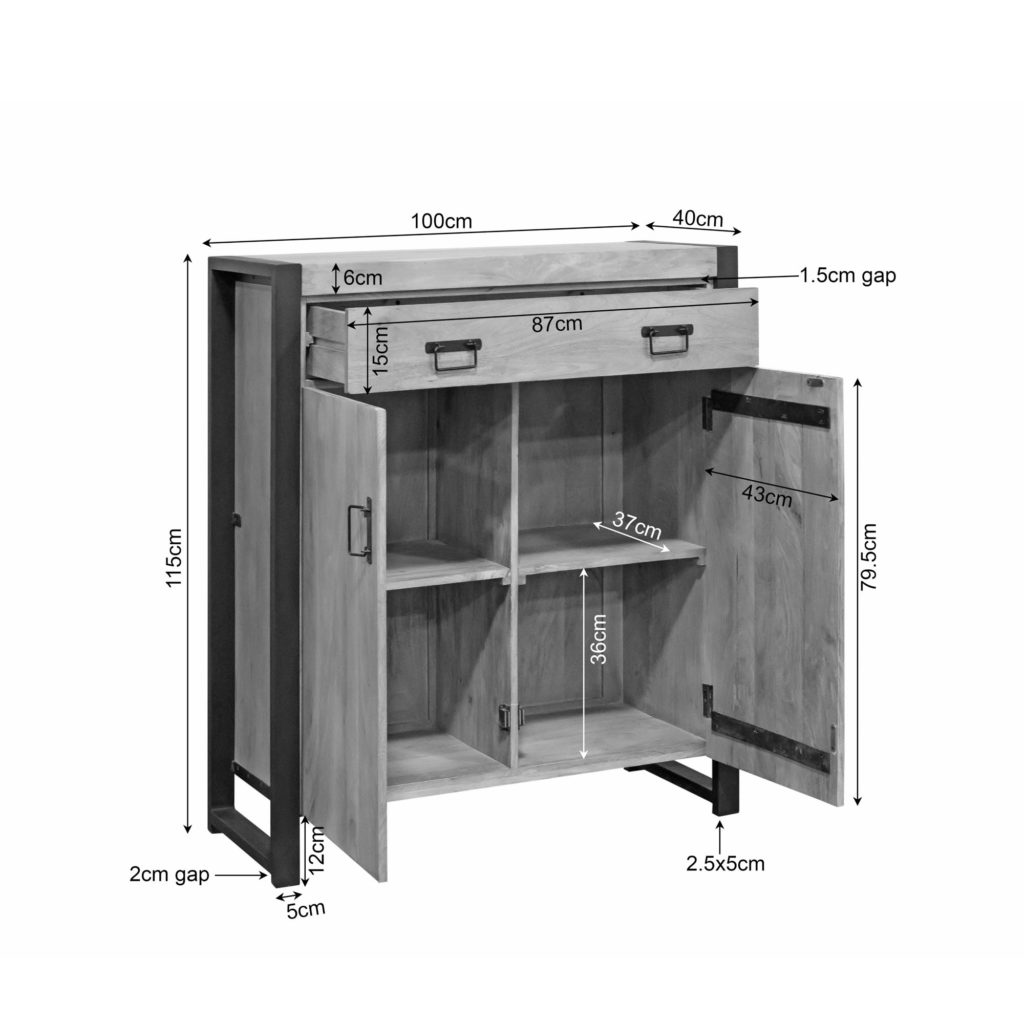 Kast Britt | 100 cm - Afbeelding 5