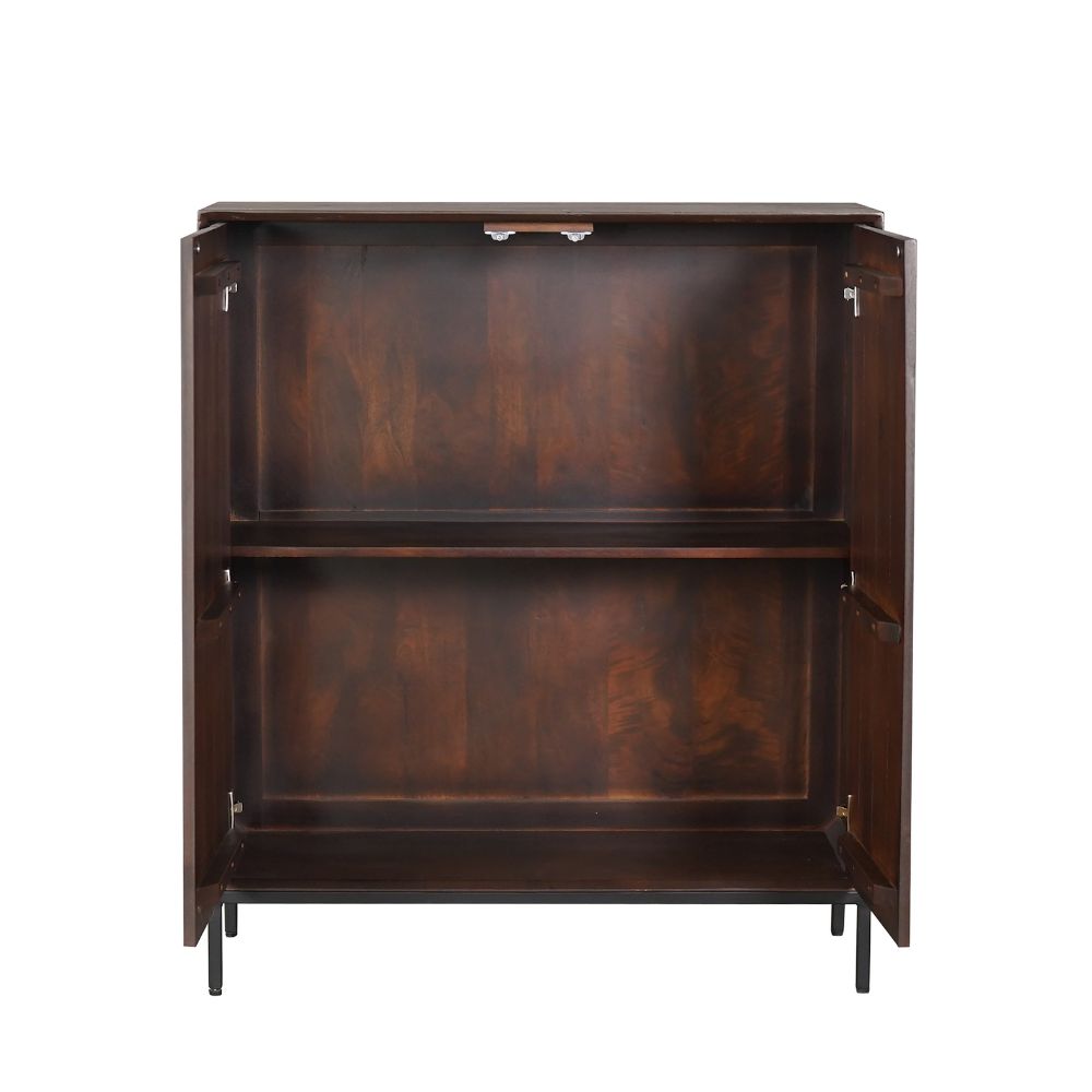 Kabinetkast Madison bruin mangohout 100 cm - Afbeelding 2